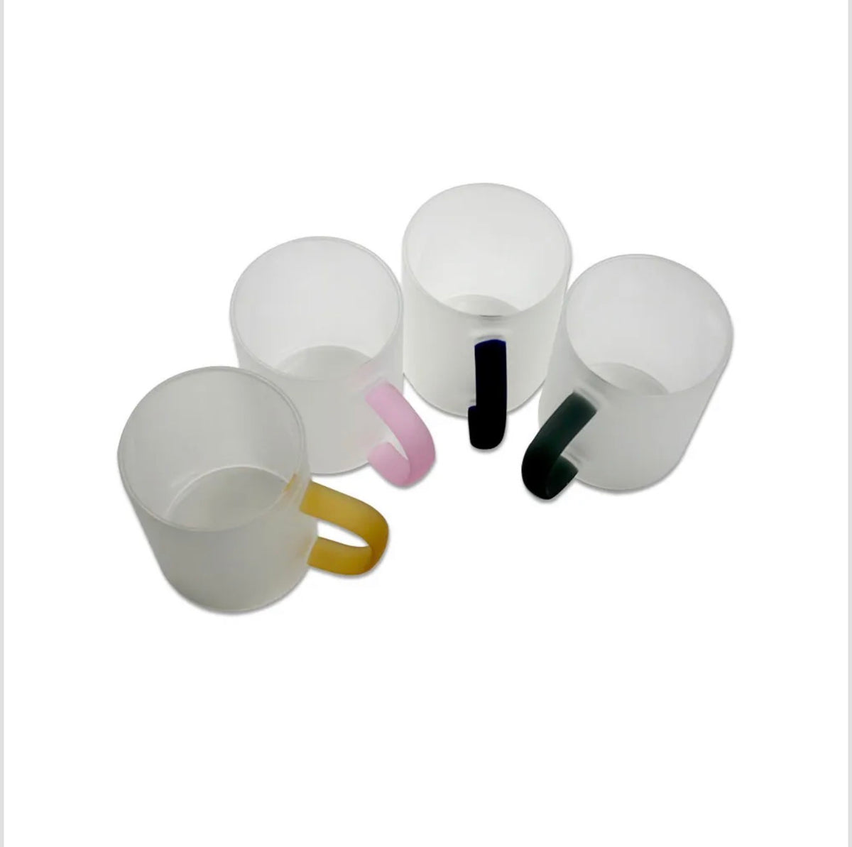 Caneca em vidro color personalizada
