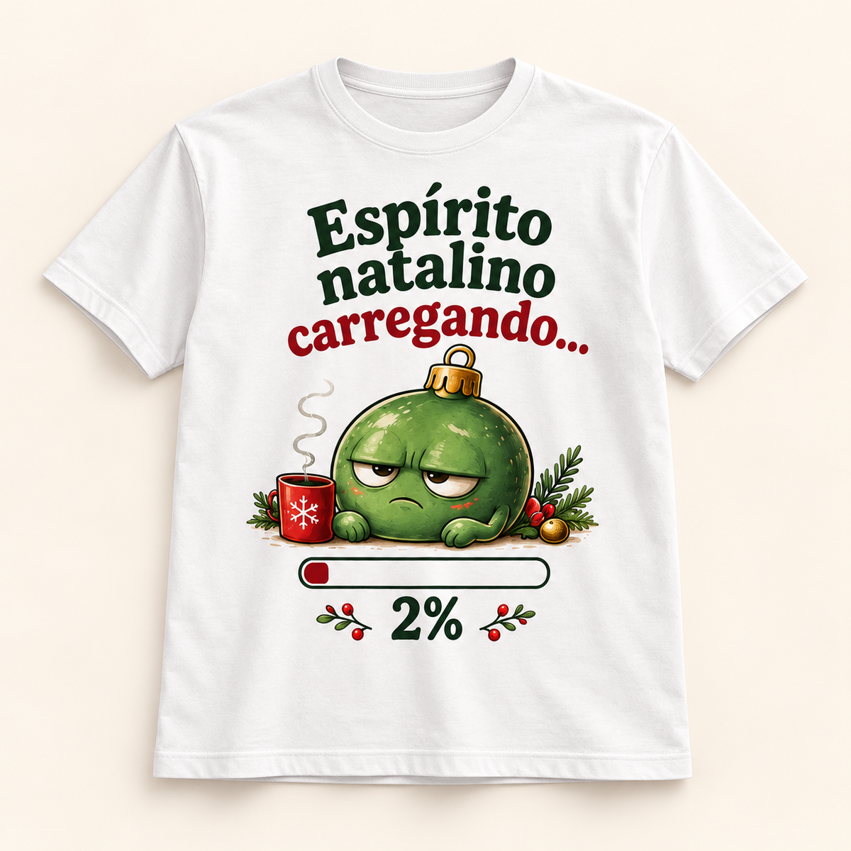 T-shirt de Natal — Espírito natalino carregando... 2%