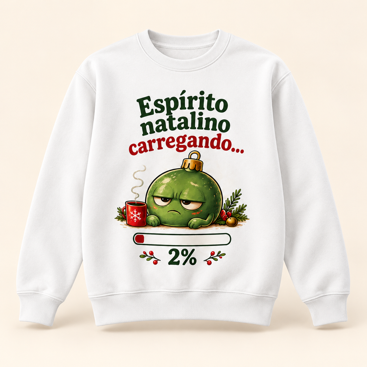 Moletom Changer sem capuz de Natal — Espírito natalino carregando... 2%