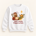 Moletom Changer sem capuz de Natal — Segui a estrela. Cheguei na festa.