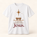 T-shirt de Natal — A esperança ganhou um nome: Jesus.
