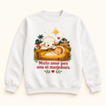 Moletom Changer sem capuz de Natal — Muito amor para uma só manjedoura.