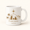 Caneca de Natal — O amor nasceu.