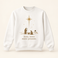 Moletom Changer sem capuz de Natal — Jesus, nosso maior presente.