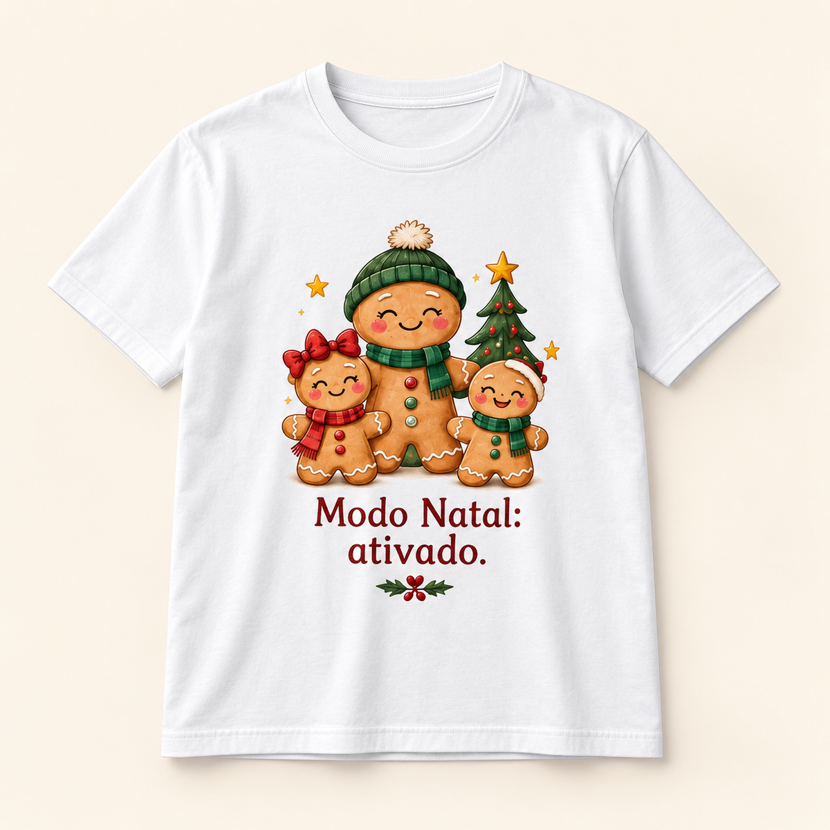 T-shirt de Natal — Modo Natal: ativado.