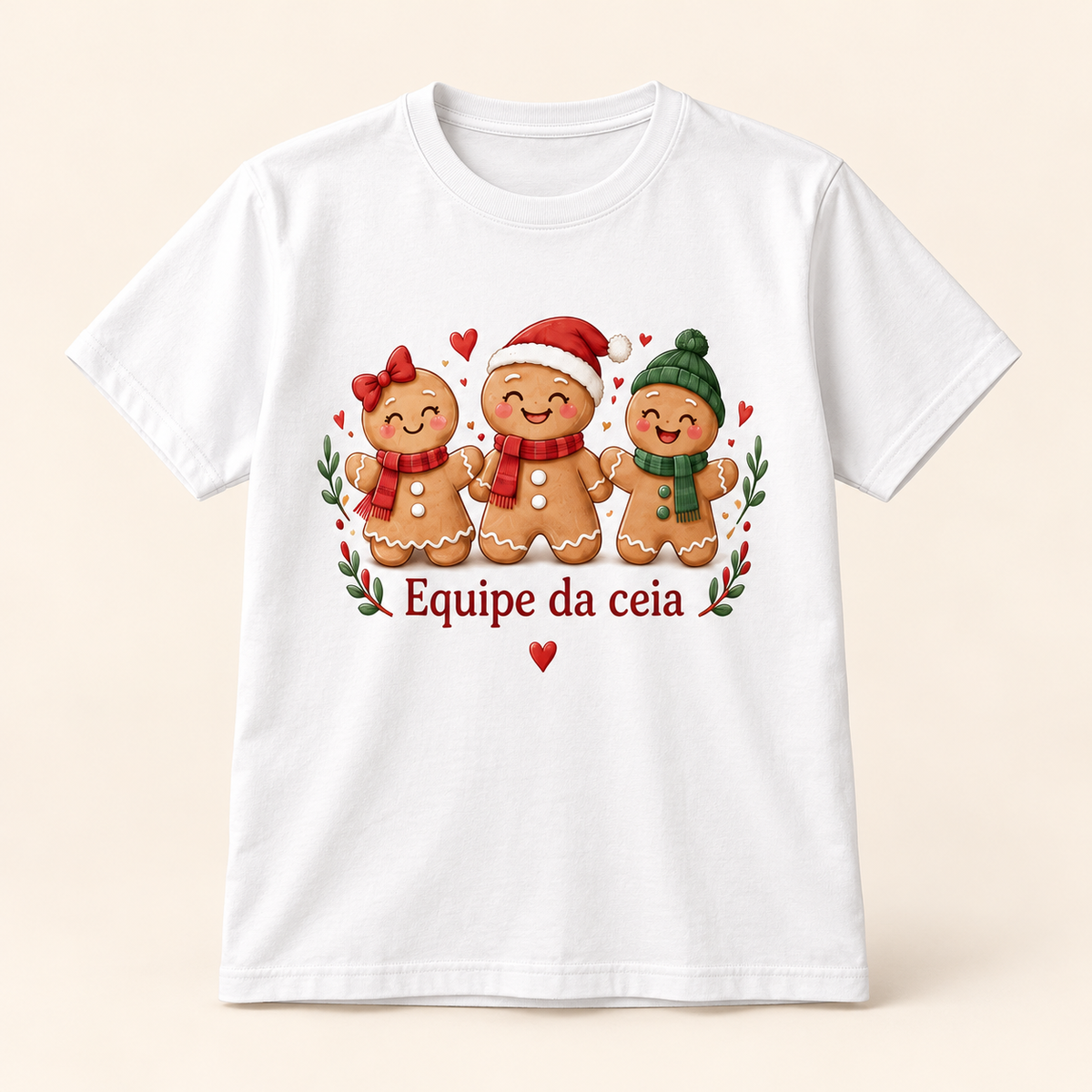 T-shirt de Natal — Equipe da ceia