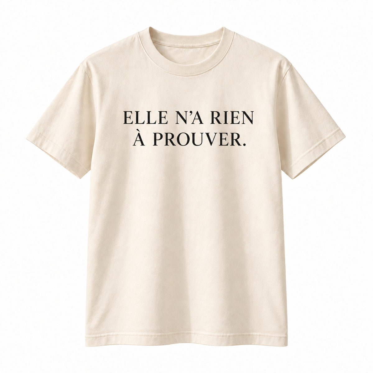 Sublime Elle — ELLE N’A RIEN À PROUVER — Natural Raw — frente
