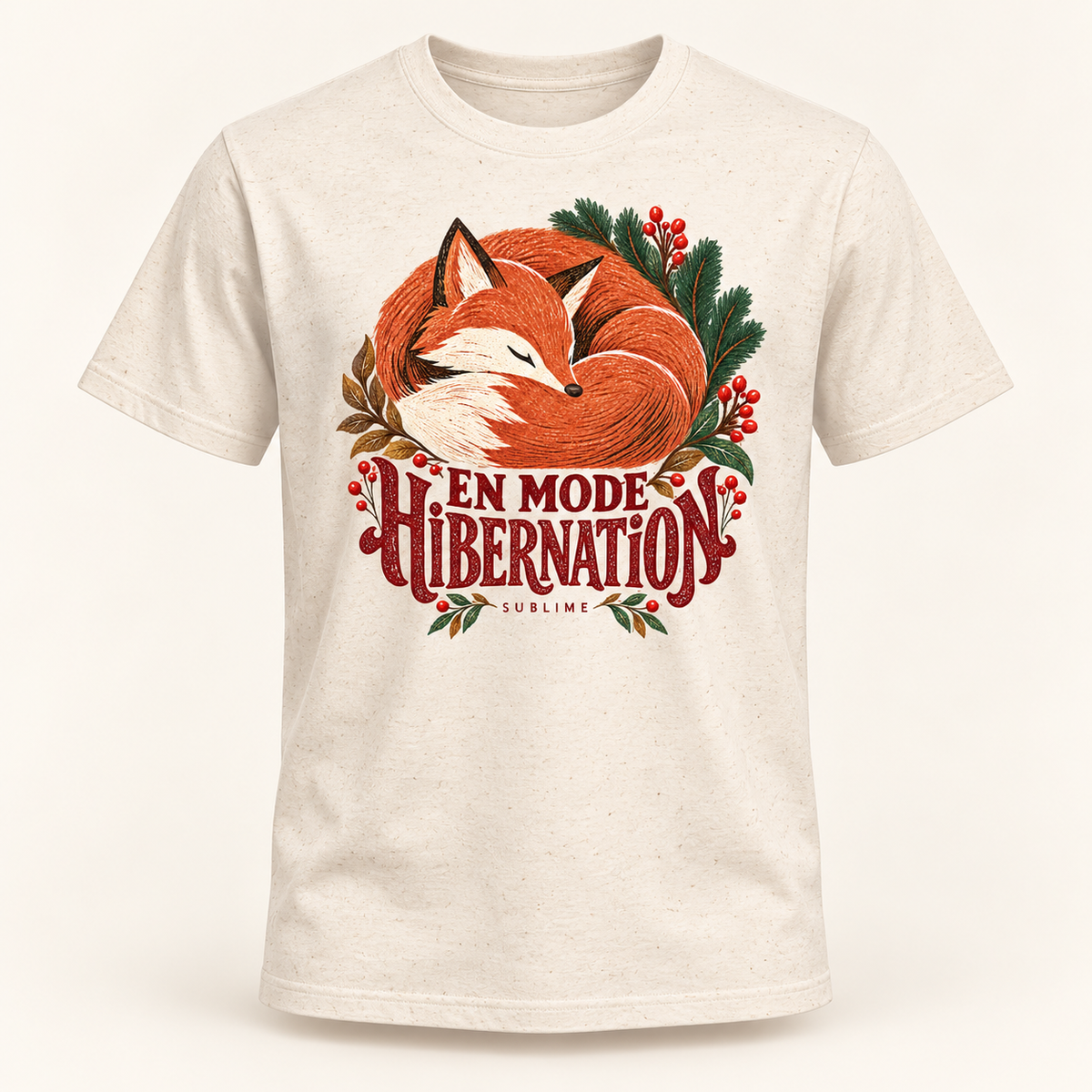 T-shirt En mode hibernation — Entre Estações — Natural Raw